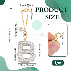 Полимерная глина стразы бусины подвеска украшение&nbsp;HJEW-PH02048-02