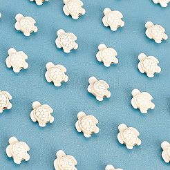 4 нити синтетических окрашенных бирюзовых бусин G-NB0003-29