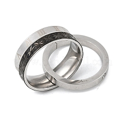 Colgantes de anillo entrelazado de acero inoxidable 304&nbsp;STAS-U040-18P-C