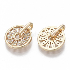 Латунные микро проложить кубического циркония подвески&nbsp;KK-S348-489-NF