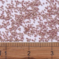 MIYUKIデリカビーズ  シリンダー  日本製シードビーズ  11/0  （db1839)デュラコート亜鉛メッキダークサンゴ  1.3x1.6mm  穴：0.8mm  約2000PCS /ボトル  10 G /ボトル&nbsp;SEED-JP0008-DB1839