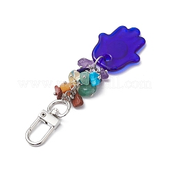 Decoración colgante de murano de mal de ojo azul&nbsp;HJEW-JM01969-01