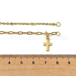 Herstellung von Halsketten aus Kabelketten und Büroklammerketten aus Edelstahl 304&nbsp;AJEW-JB01637
