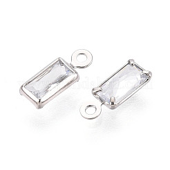 Подвески из латуни с прозрачным фианитом&nbsp;ZIRC-T017-05P