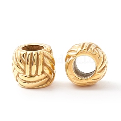 Ионное покрытие (IP) 304 нержавеющая сталь европейские бусины STAS-M298-01G