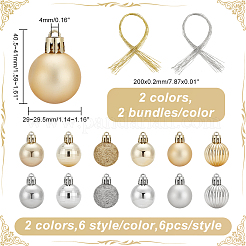 2 комплект 2-х цветных пластиковых шаров DIY-GA0005-40A