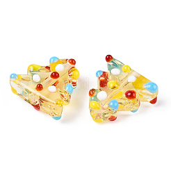 Tema natalizio perline di lampwork fatte a mano&nbsp;LAMP-G142-06B