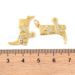 Покрытие стойки латунь микропаве прозрачные подвески из кубического циркония KK-H486-19G