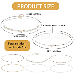 6 шт. 6 стиля&nbsp;AJEW-WH20019-89