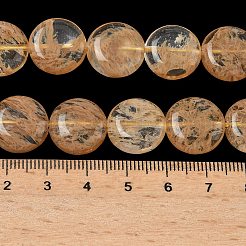 Арбуз камень стеклянные бусы пряди&nbsp;G-L648-B14-15mm