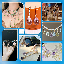 110шт 11 цвета подвески из гальванического стекла&nbsp;PALLOY-PH01894