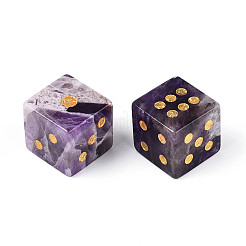 Natürlicher Amethyst geschnitzter Würfel&nbsp;T144-07G