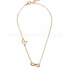 Алюминиевые цепочки-цепочки в форме сердца бесконечности для женщин&nbsp;FS-WG44B62-01