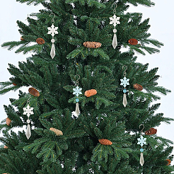 36 шт. двухцветные светящиеся непрозрачные акриловые бусины&nbsp;OACR-SC0002-77