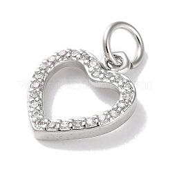 Покрытие стойки латунь микропаве прозрачные подвески из кубического циркония&nbsp;KK-Z039-15P