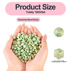 100 г непрозрачных акриловых бусин FIND-TA0008-40