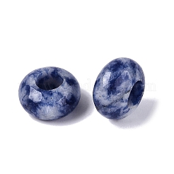 Perle di diaspro naturale blu macchia europea&nbsp;G-N359-17A-07