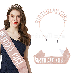 Комплекты плечевых ремней с короной на день рождения AJEW-WH0162-93