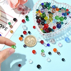 Граненые прозрачные стеклянные бусины rondelle&nbsp;GLAA-YW0004-13A