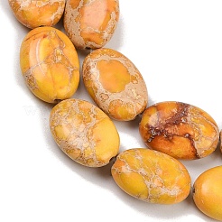 Нити бусин из окрашенного натурального регалита/императорской яшмы/морского осадка яшмы G-S397-B01-13x18