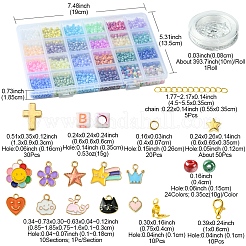 Наборы для изготовления браслетов из стеклянного бисера своими руками&nbsp;DIY-FS0007-18