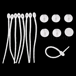 20 шт. пластиковый ПВХ-органайзер для кабеля&nbsp;AJEW-TA0002-51B