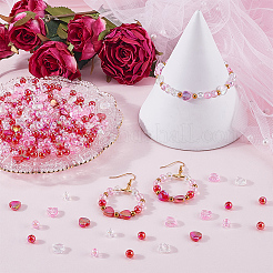 1650 шт. прозрачные акриловые бусины ко Дню святого Валентина SACR-SP0001-11