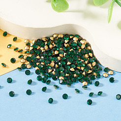 1 sacchetto di cabochon di strass in vetro con retro appuntito&nbsp;RGLA-TADJ0001-01A-05