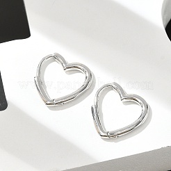 Латунные английском замке Серьги-кольца EJEW-C502-09P