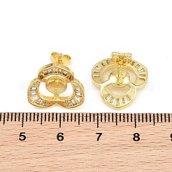 Messing Micro Pave Zirkonia Ohrstecker Befund&nbsp;CU-CBAA5EE-01G