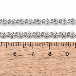 Ожерелья из витой цепочки из нержавеющей стали 304 толщиной 3.8 мм&nbsp;NJEW-P346-02P