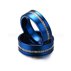 201 ステンレススチール指輪  ブルー  usサイズ7（17.3mm）&nbsp;FS-WGD6EBB-01
