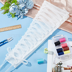 Замена молнии на сетчатом свадебном платье&nbsp;DIY-WH0496-06A