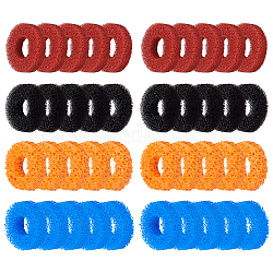 Superfindings 40 pièces 4 couleurs éponge style joystick positionnement anneau auxiliaire pour console de jeu, couleur mixte, 20x4.5~5mm, Trou: 8~9.5mm, 10 pcs / couleur