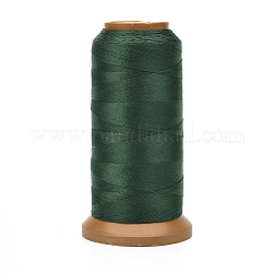Полиэфирные нити, для изготовления ювелирных изделий, темно-зеленый, 0.12 мм, около 1640.41 ярда (1500 м) / рулон