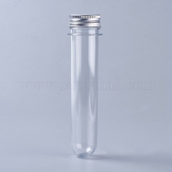 Contenitori di perline di plastica tubo trasparente, con coperchio, chiaro, 15x2.8cm, capacità: 70 ml (2.37 fl. oz)