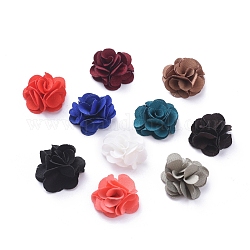 Handmade Woven Costume Accessories, Flower, Mixed Color, 20x9mm