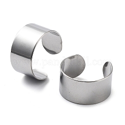 304 anelli gemelli in acciaio inox, anelli aperti, Anelli a banda larga, colore acciaio inossidabile, 10mm, diametro interno: 18mm