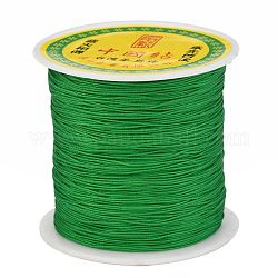 編み込みナイロン糸  ビーズジュエリー作りのための中国結びコードビーズコード  グリーン  0.5mm  約150ヤード/ロール
