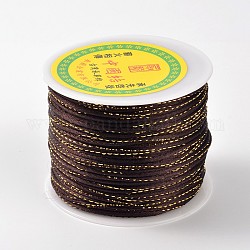 Gold Line круглый строка полиэфирные шнуры, кокосового коричневый, 2 мм, около 109.36 ярда (100 м) / рулон