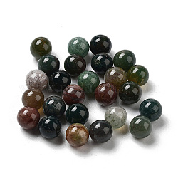 Perle di sfera di agata indiana naturale, tonda, Senza Buco, 6~6.5mm