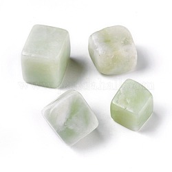 Cuentas de jade xiuyu natural, cubo, sin agujero / sin perforar, 13~27x13~27x13~27mm, aproximamente 100 g / bolsa