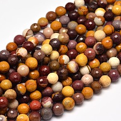 Facettiert natürlichen mookaite runde Perle Stränge, 10 mm, Bohrung: 1 mm, ca. 37 Stk. / Strang, 15 Zoll