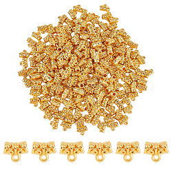 Superfindings 600 pièce de perles pendantes en plastique avec boucle de 10x12 mm, connecteurs pour bracelet, pendentif, fabrication de bijoux, Trou: 1.6 mm