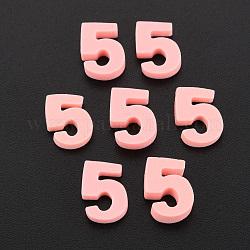Handmade Polymer Clay Cabochons, Num.5, Light Coral, 9~11x4.5~7.5x1~3mm, about 9000pcs/1000g
