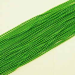 Iron Ball Bead Chains, Soldered, Lime Green, 2mm