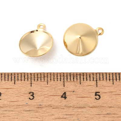 Ионное покрытие (ip) 304 нержавеющая сталь подвеска заостренная задняя часть со стразами STAS-U025-05C-G-1