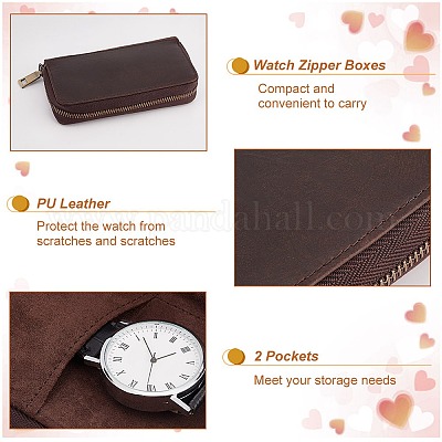 Коробки для часов из воловьей кожи CON-WH0106-10-1