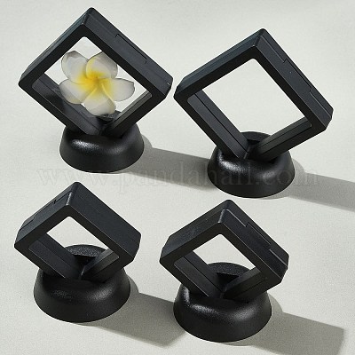 4шт 2 стиля пластиковый 3D плавающий держатель рамки дисплея&nbsp;ODIS-FS0001-02B-1