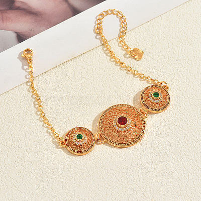 Браслеты из латуни с микропаве и фианитами для женщин HR0781-1